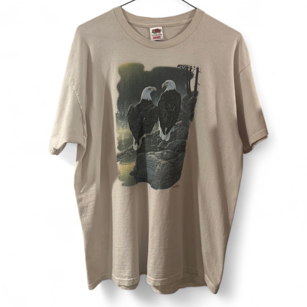 VTG Y2K Men’s Eagle Graphic T-Shirt Size XL